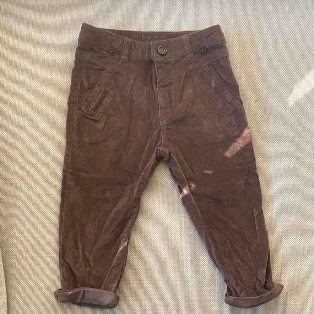 Zara Baby Velvet Pants- Brown